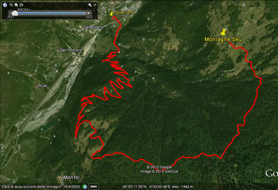 Map Salbertrand-Montagne Seu