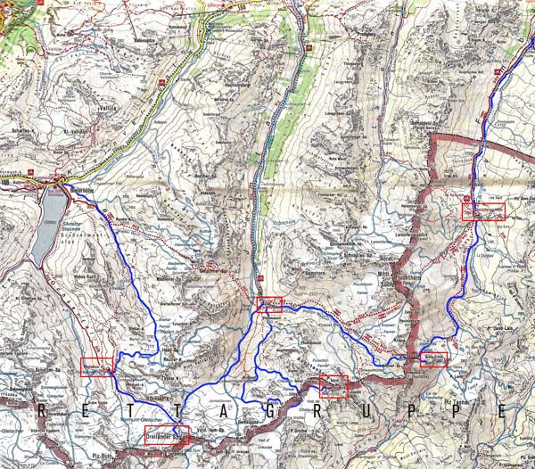 Map Raid Silvretta austriaco