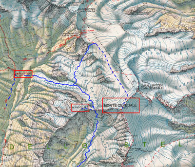 Map Cevedale-Pasquale