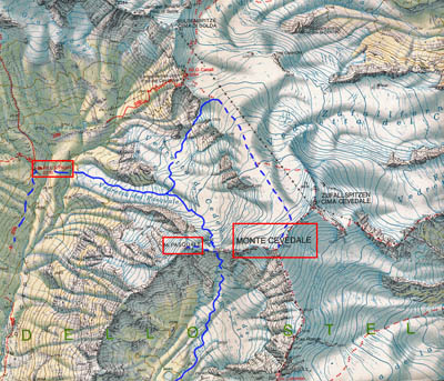 Map Cevedale-Pasquale