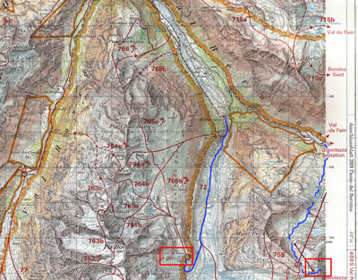 Map Chamanna da Boval
