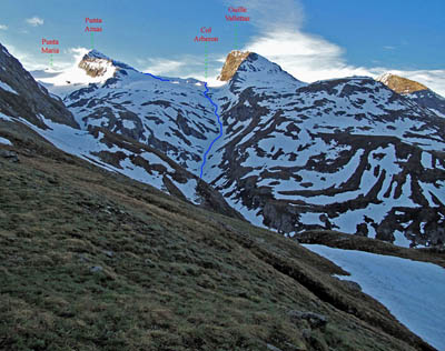 Punta d'Arnas e col d'Arbéron