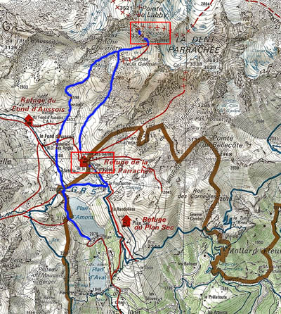 Map Col de Labby