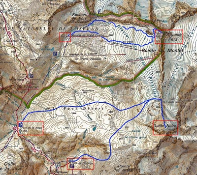 Map Aiguille Pers