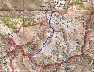 Map Col Laurichard