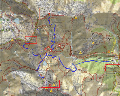 Map Monte Camino