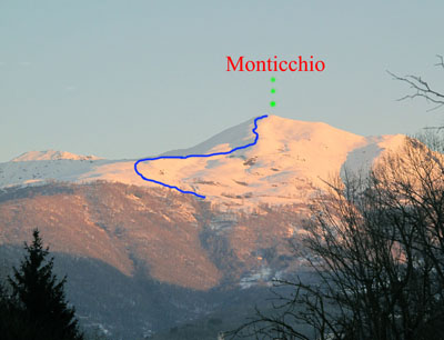 Itinerario Monticchio, visto da  Sagliano Micca