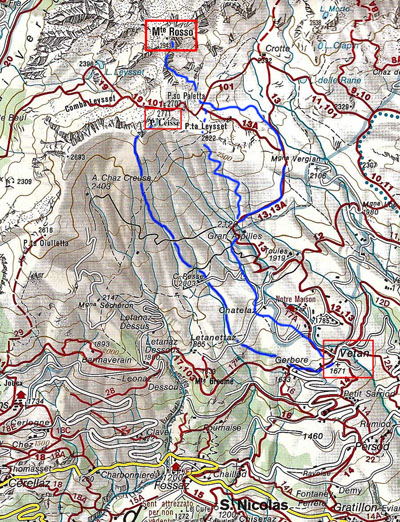 Map Punta Leissè