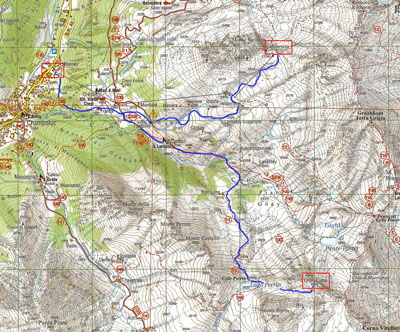 Map Colle Sarezza