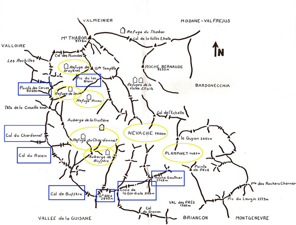 Map Val Clarée