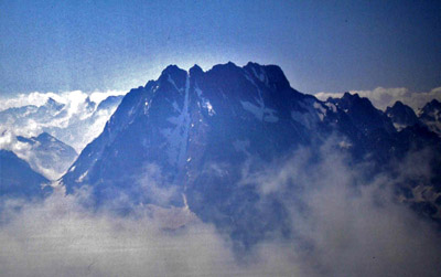 Argentera, canale Lourusa vista dal Monte Matto