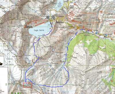 Map Cima del Carro