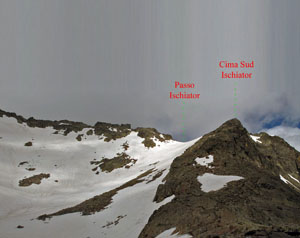 Passo Ischiator e Cima Sud