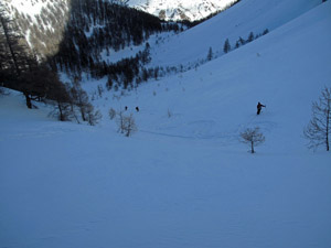 Discesa sul vallon des Vaches