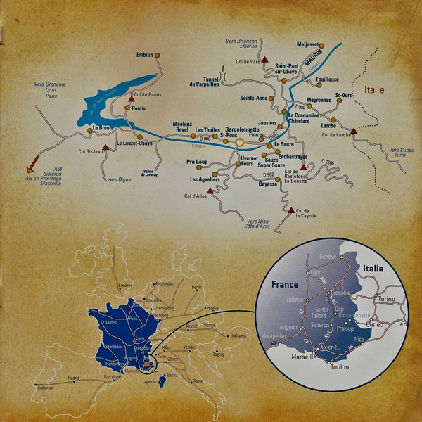Map Ubaye