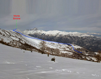 Monte Birrone visto dal Monte Cornet