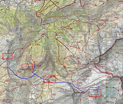Map Breithorn