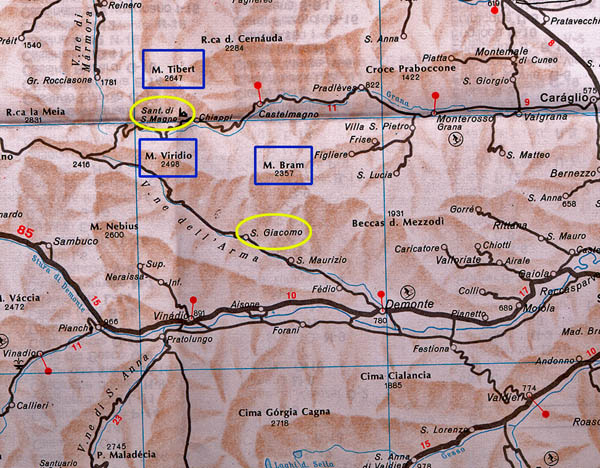 Map Vallone Arma & Grana