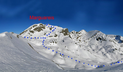 Itineraio Marguareis, dalla Cime de la Saline