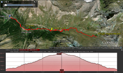 Map Cogne-Rifugio Sogno-Berdzè