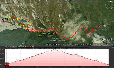 Map Forno Coazze-Sellery Monte