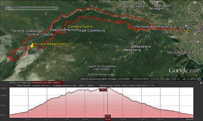 Map Giaveno-Colletto Forno-Case Pisi