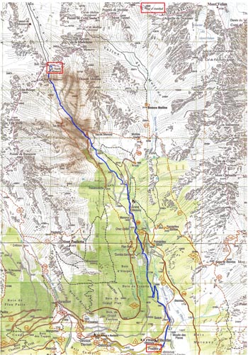 Map Col Menouve Nord